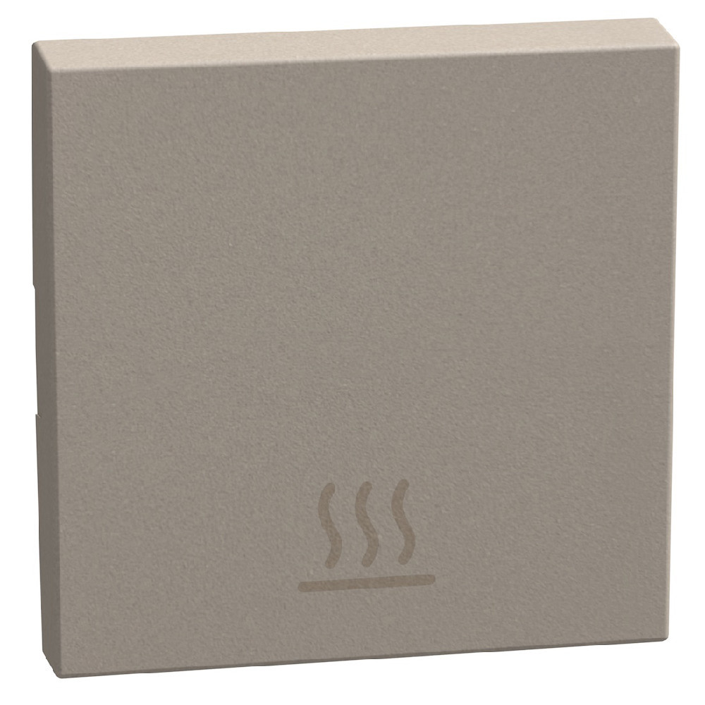 BTicino Schakelmateriaal Light Now toets met pictogram verwarming 2 modules - stone