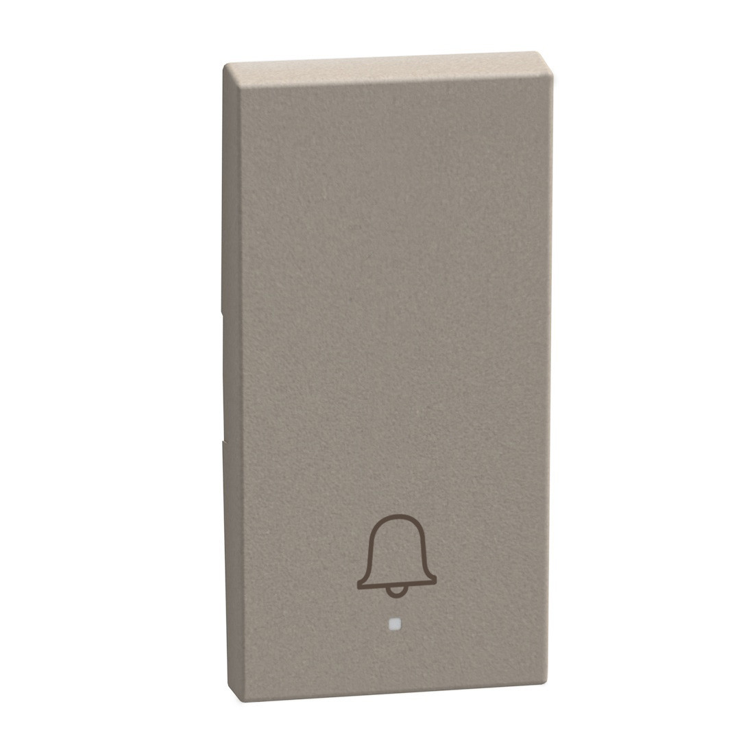 BTicino Schakelmateriaal Light Now - toets pictogram bel myhome 1 module - stone