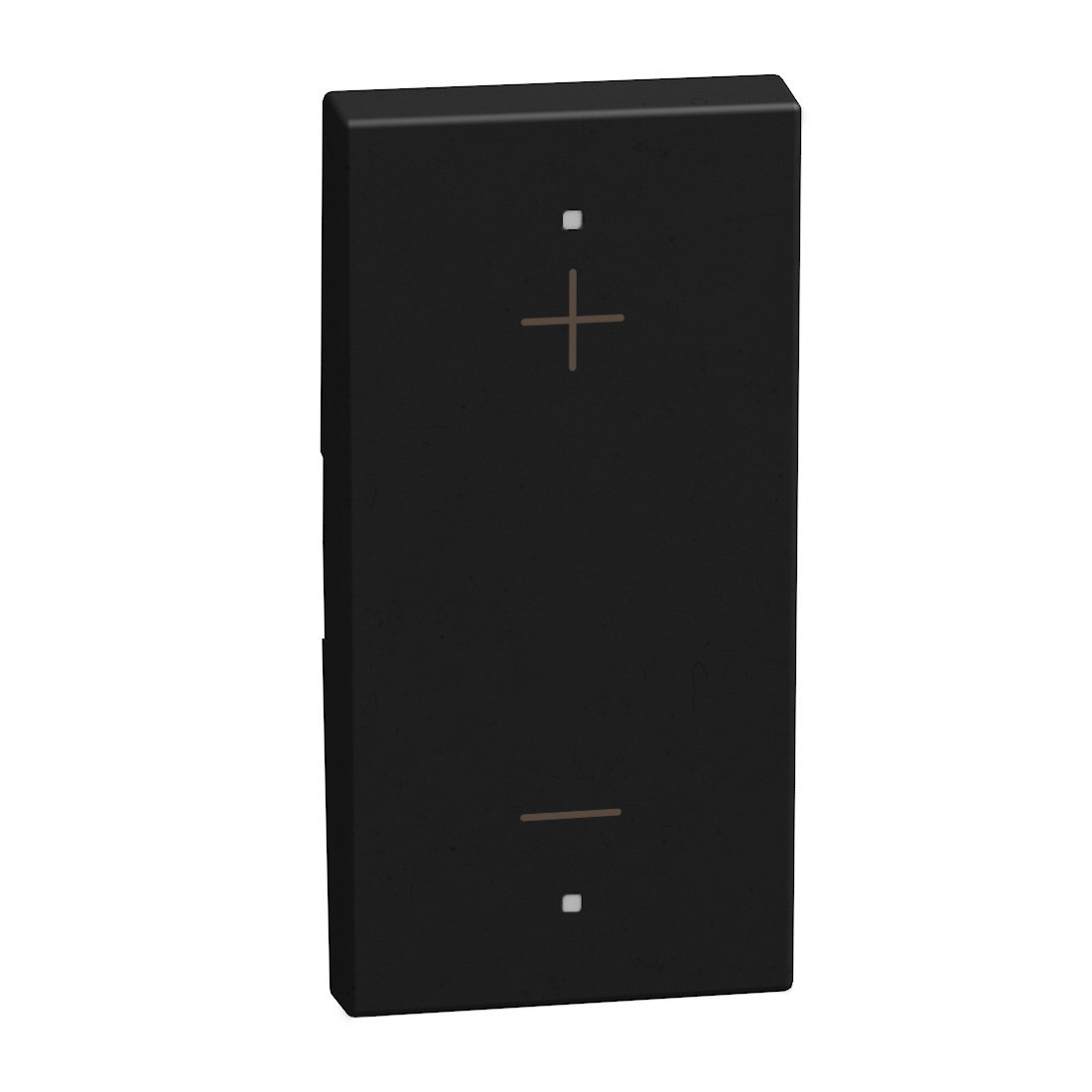 BTicino Schakelmateriaal Light Now - toets pictogram + en - myhome 1 module - zwart