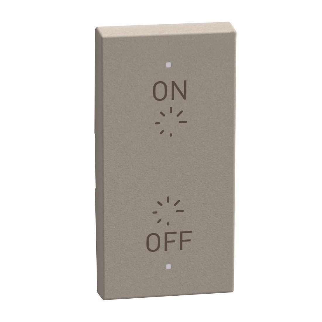 BTicino Schakelmateriaal Light Now - toets pictogram reg O-I myhome 1 module - stone