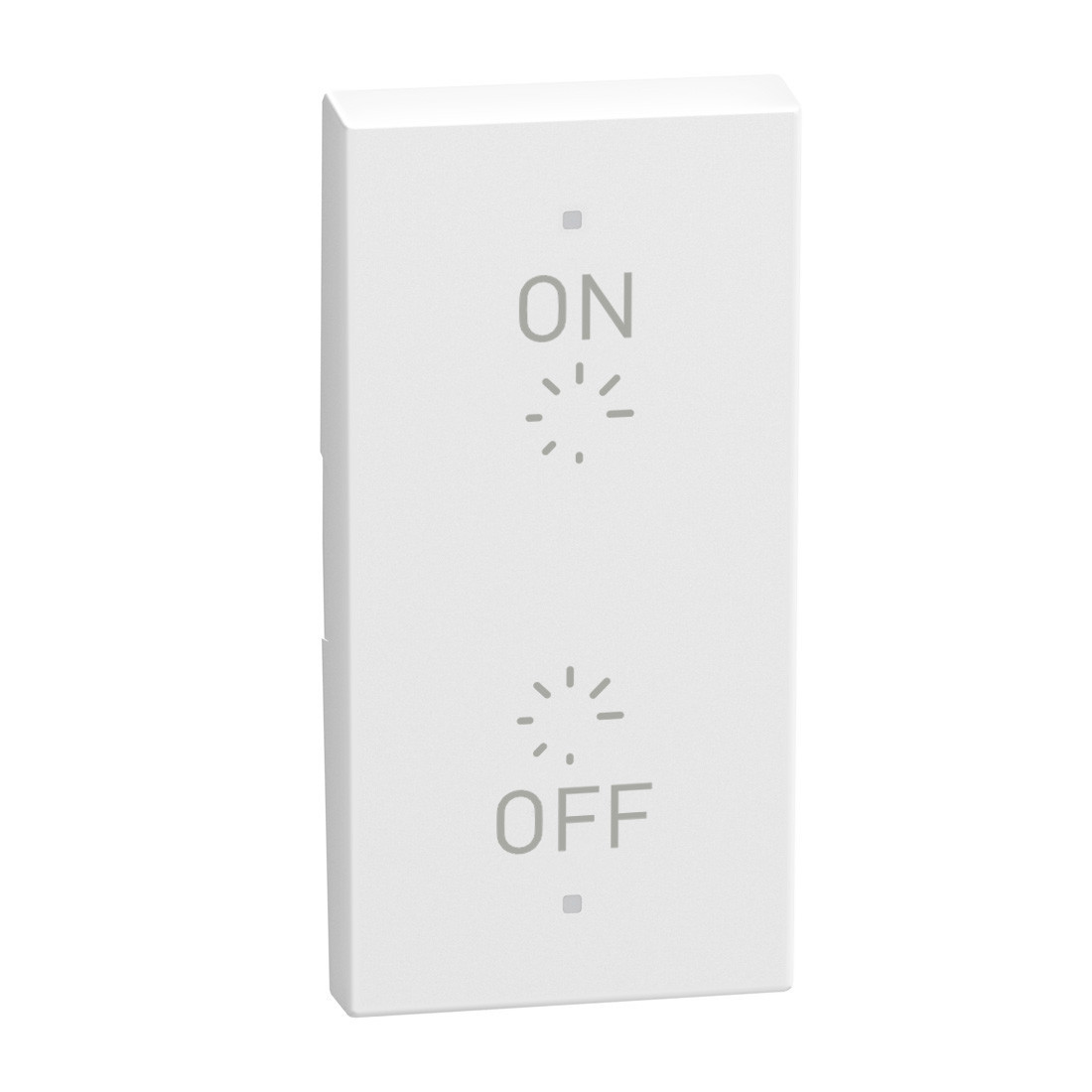 BTicino Schakelmateriaal Light Now - toets pictogram reg O-I myhome 1 module - wit