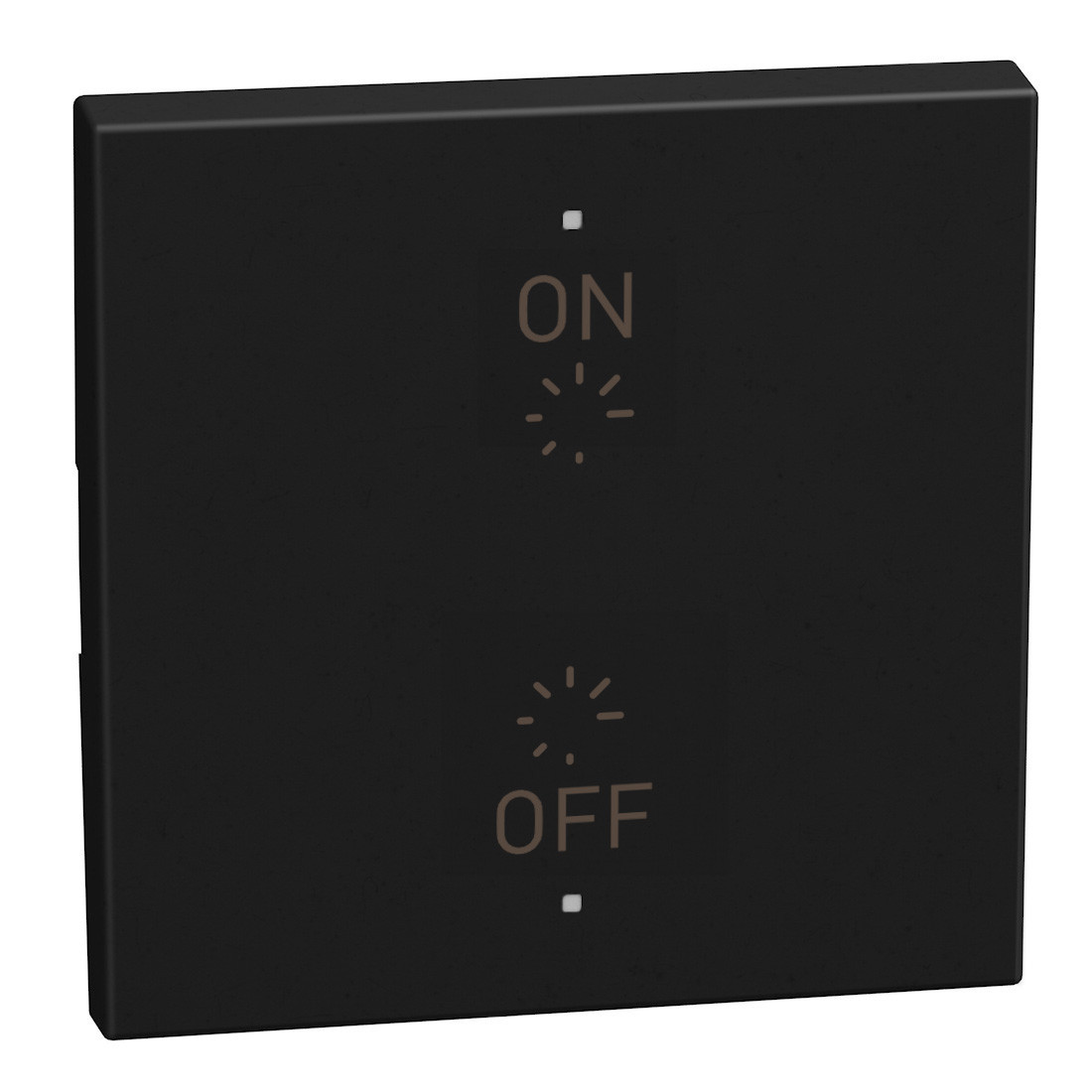 BTicino Schakelmateriaal Light Now - toets pictogram reg O-I myhome 2 modules - zwart