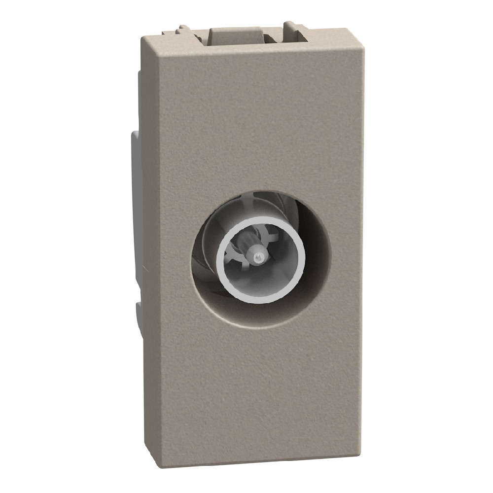 BTicino Schakelmateriaal Light Now TV contactdoos - steraansluiting - 1 module - stone