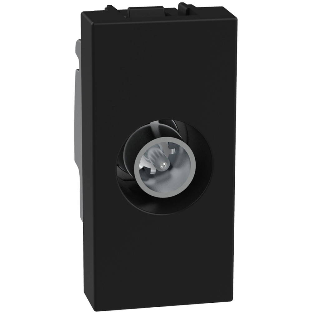 BTicino Schakelmateriaal Light Now TV eindcontactdoos - 1 module - zwart