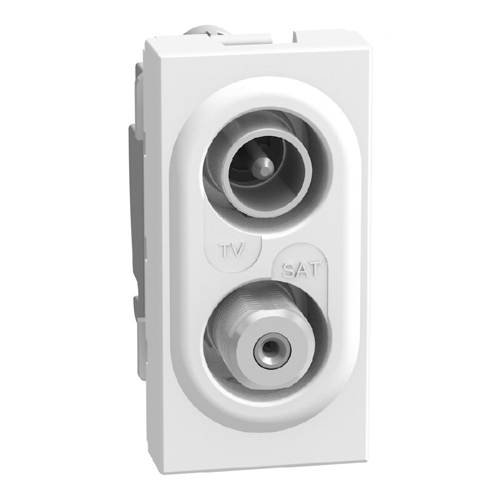 BTicino Schakelmateriaal Light Now TV-sat contactdoos - steraansluiting - 1 module - wit