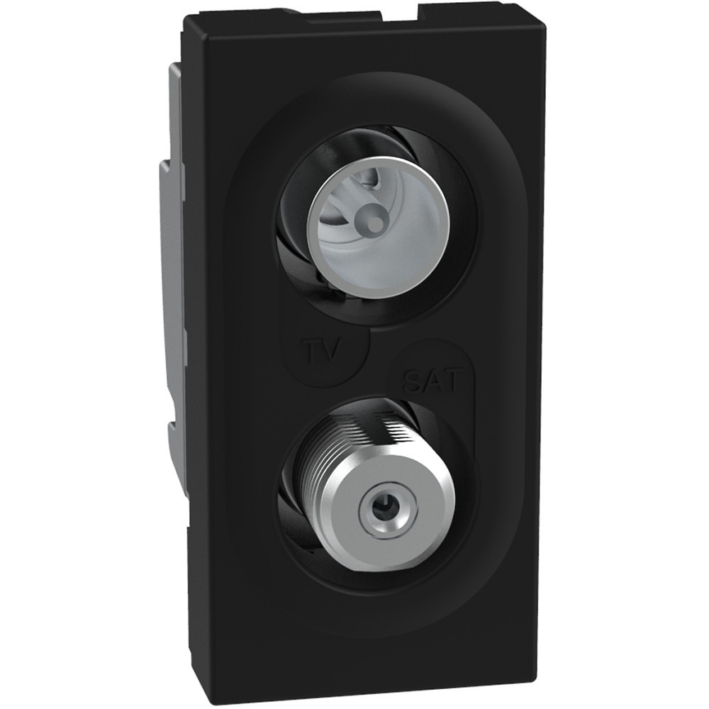 BTicino Schakelmateriaal Light Now TV-sat contactdoos - steraansluiting - 1 module - zwart