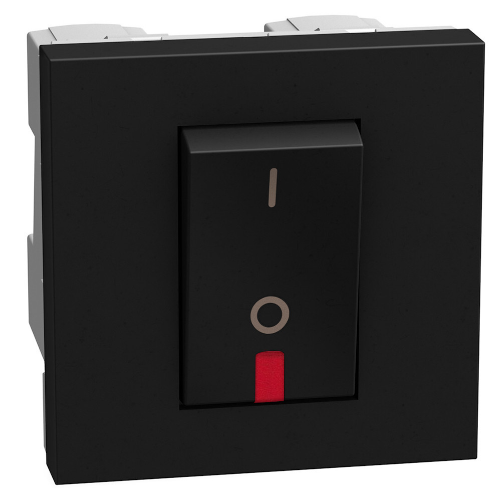 BTicino Schakelmateriaal Light Now tweepolige schakelaar - 32a - 2 modules - zwart