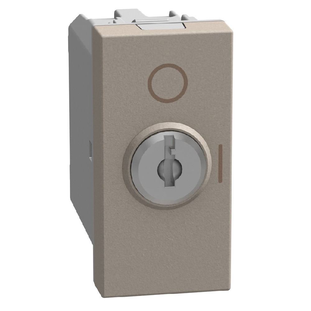 BTicino Schakelmateriaal Light Now tweepolige sleutelschakelaar 16ax - 1 module - stone