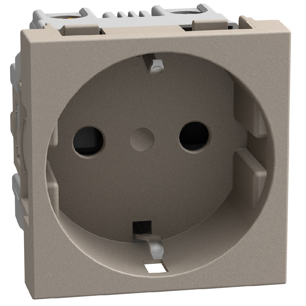 BTicino Schakelmateriaal Light Now WCD 2p+a - 2 modules - stone