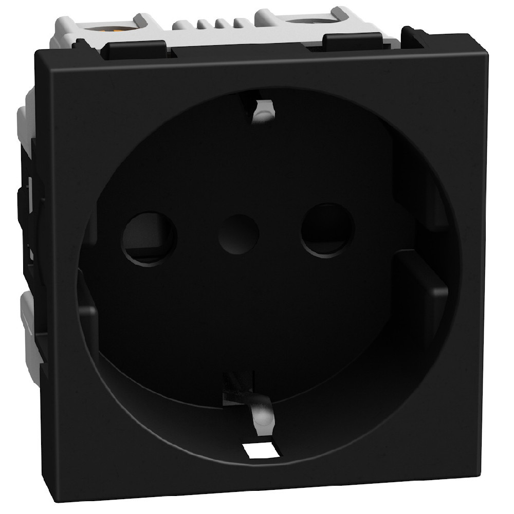 BTicino Schakelmateriaal Light Now WCD 2p+a - 2 modules - zwart