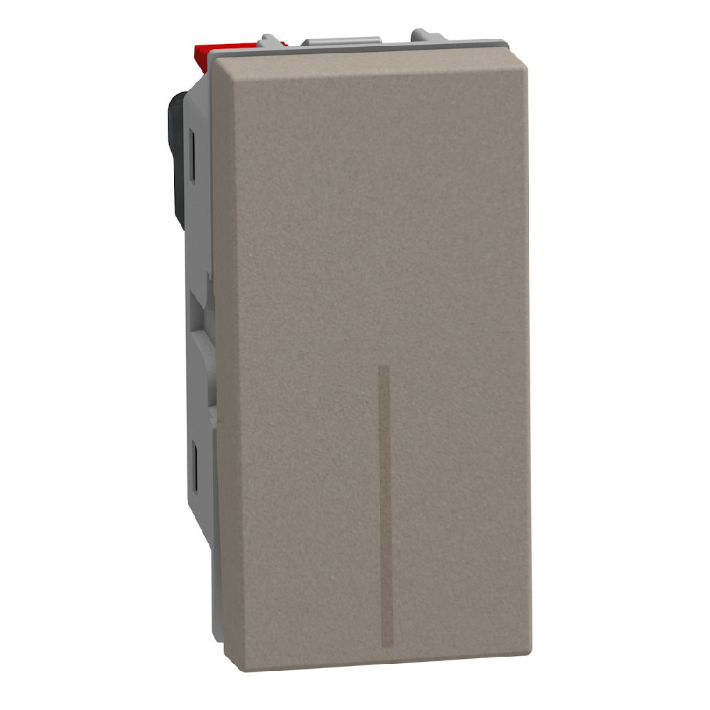 BTicino Schakelmateriaal Light Now wisselschakelaar 10ax - 1 module - stone