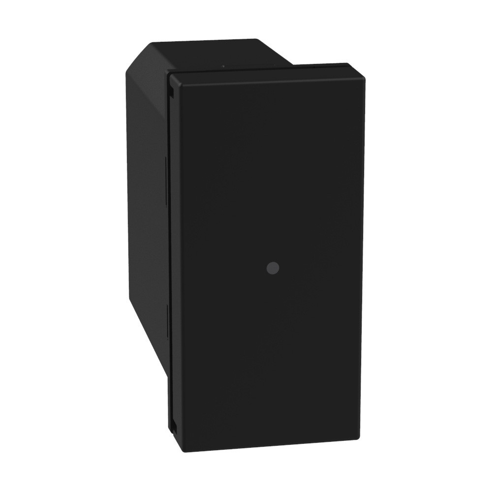 BTicino Schakelmateriaal Light Now wisselschakelaar 10ax - 1 module - zwart