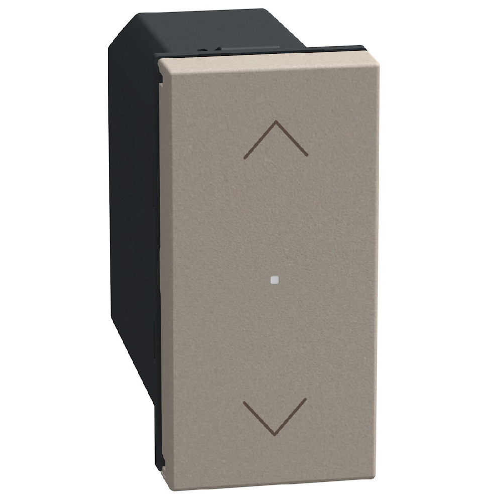 BTicino Schakelmateriaal Light Now WN - rolluikschakelaar 1 module - stone