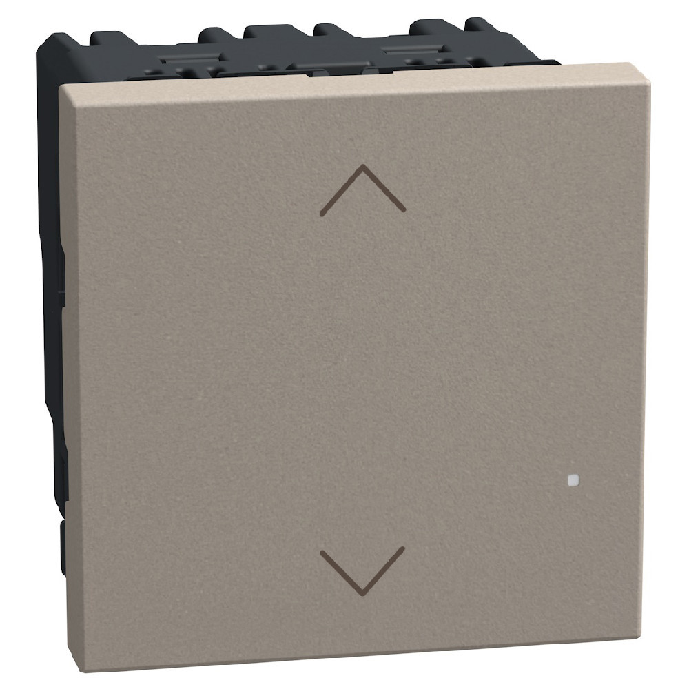 BTicino Schakelmateriaal Light Now WN - rolluikschakelaar 2 modules - stone