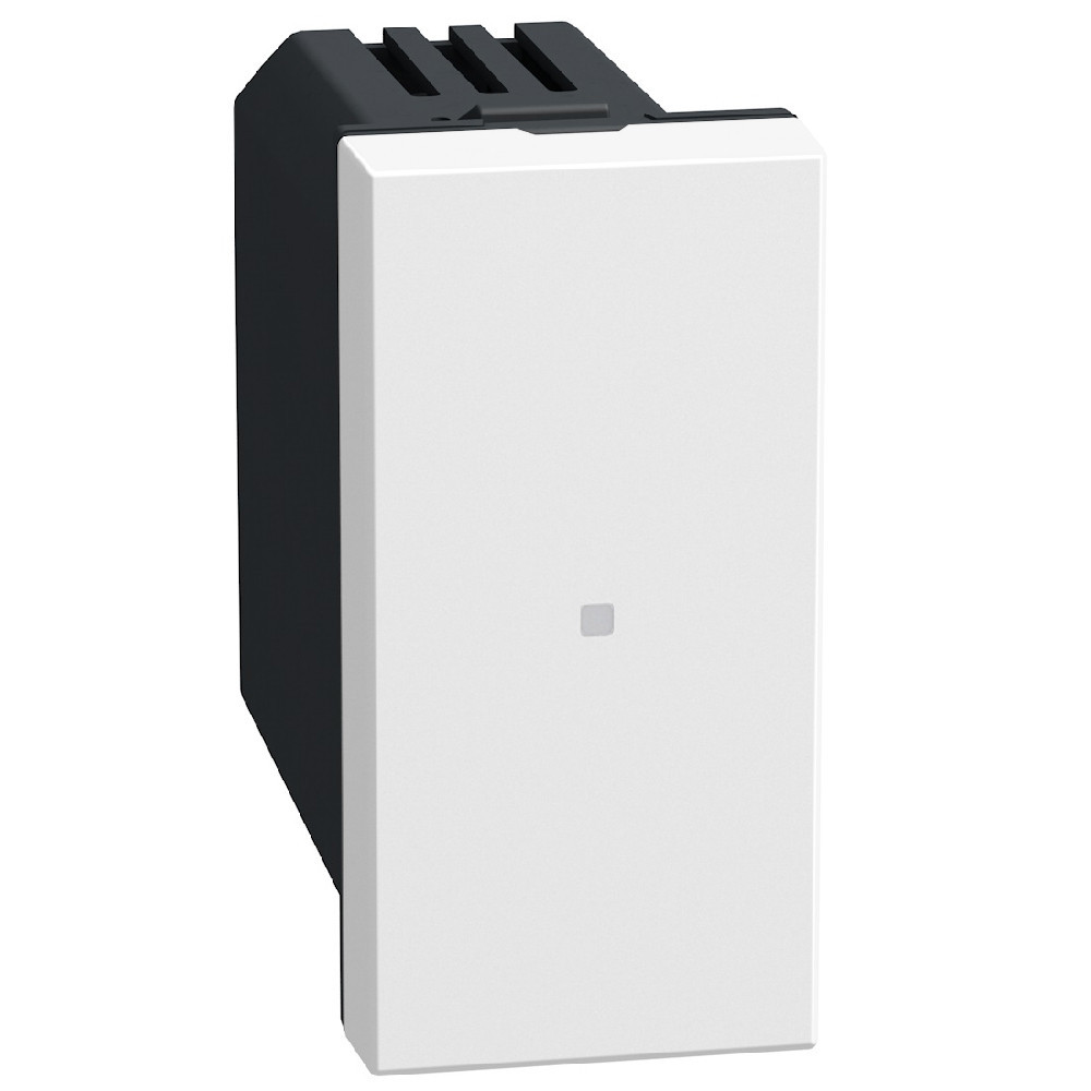 BTicino Schakelmateriaal Light Now WN - schakelmodule 16 A 1 module - wit