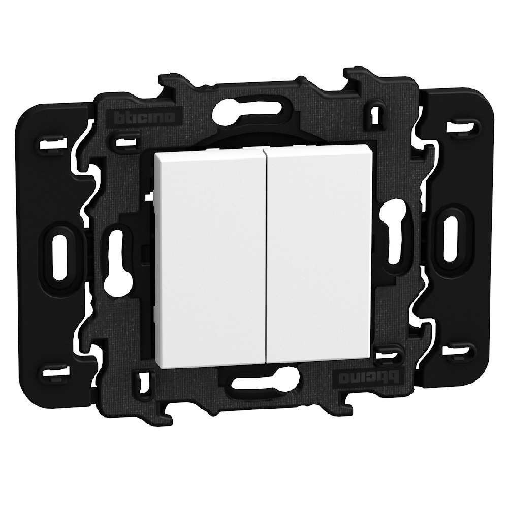 BTicino Schakelmateriaal Light Now WN - zender 2DK zonder batterij opbouw wit