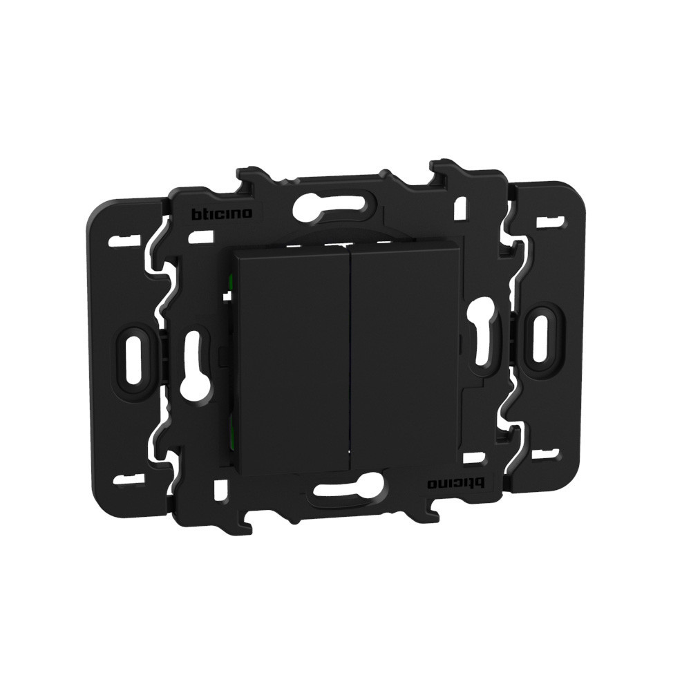 BTicino Schakelmateriaal Light Now WN - zender 2DK zonder batterij opbouw zwart