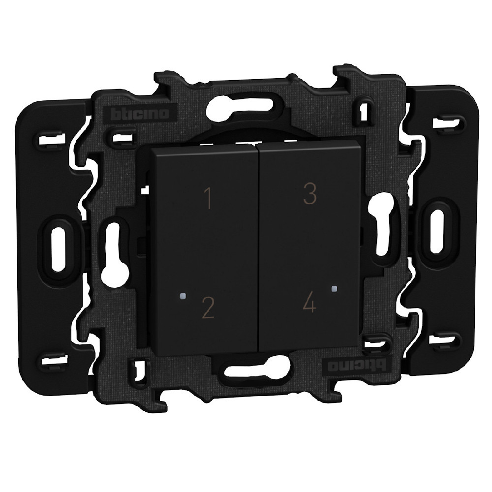 BTicino Schakelmateriaal Light Now WN - zender 4 scenario's - zwart