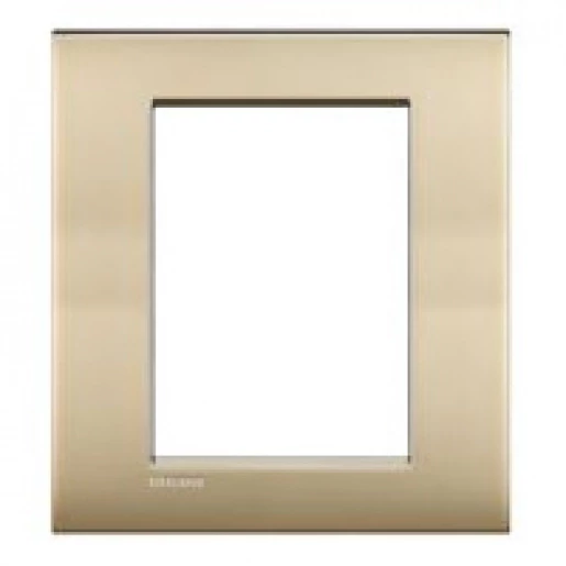 BTicino Schakelmateriaal Livinglight Air afdekraam mat goud 3+3 modules