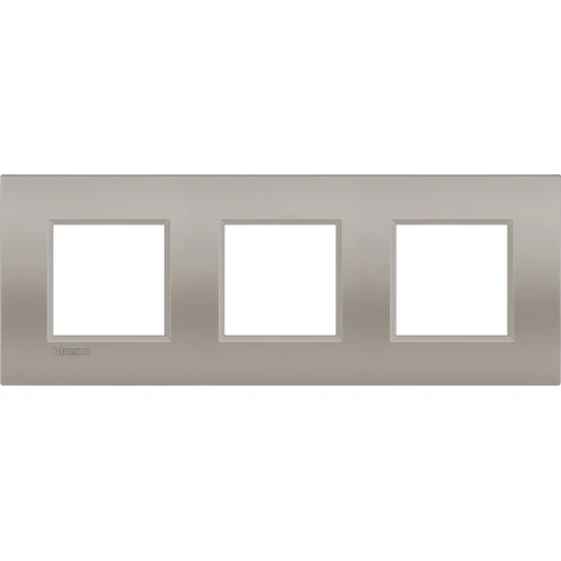 BTicino Schakelmateriaal Livinglight Air afdekraam NL 2+2+2 modules afwerking zand