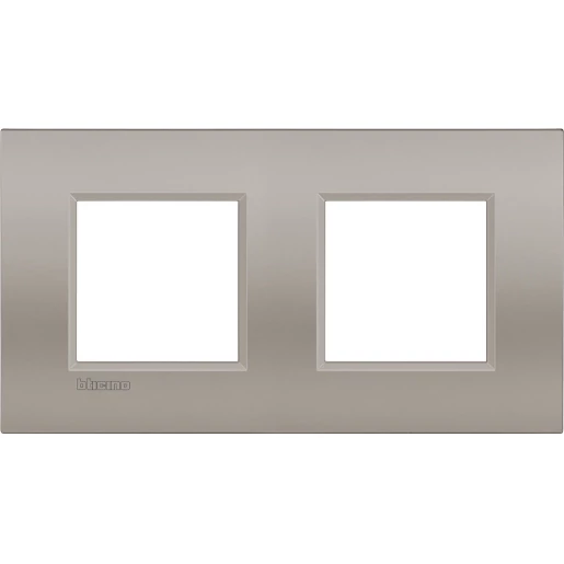 BTicino Schakelmateriaal Livinglight Air afdekraam NL 2+2 modules afwerking zand