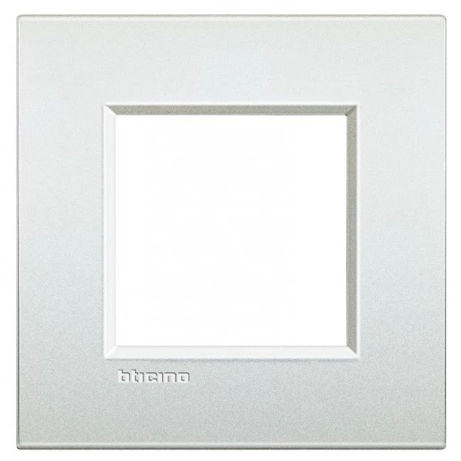 BTicino Schakelmateriaal Livinglight Air NL afdekraam 2 modules parel wit