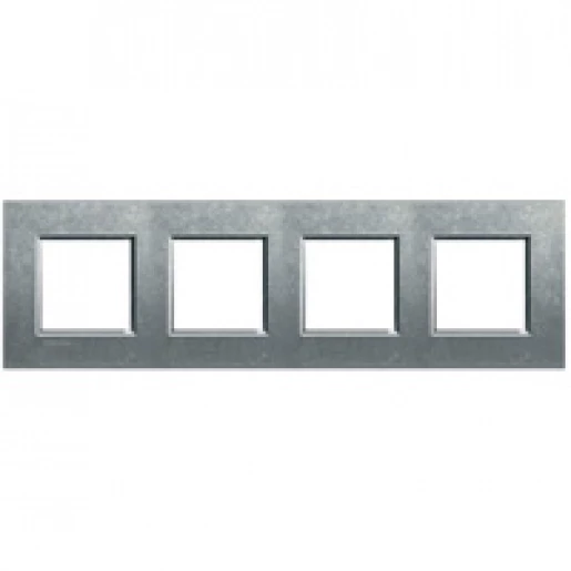 BTicino Schakelmateriaal Livinglight Rechthoekig afdekraam native 4x2modules