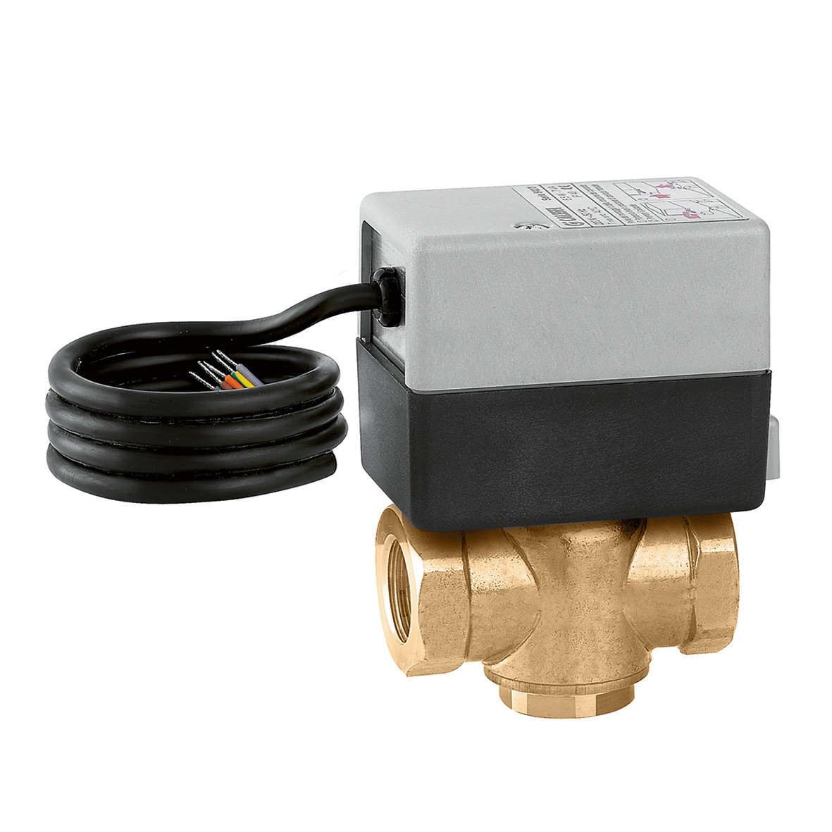 Caleffi 643 Z-one 3-weg zoneventiel 1" + servomoter 230V