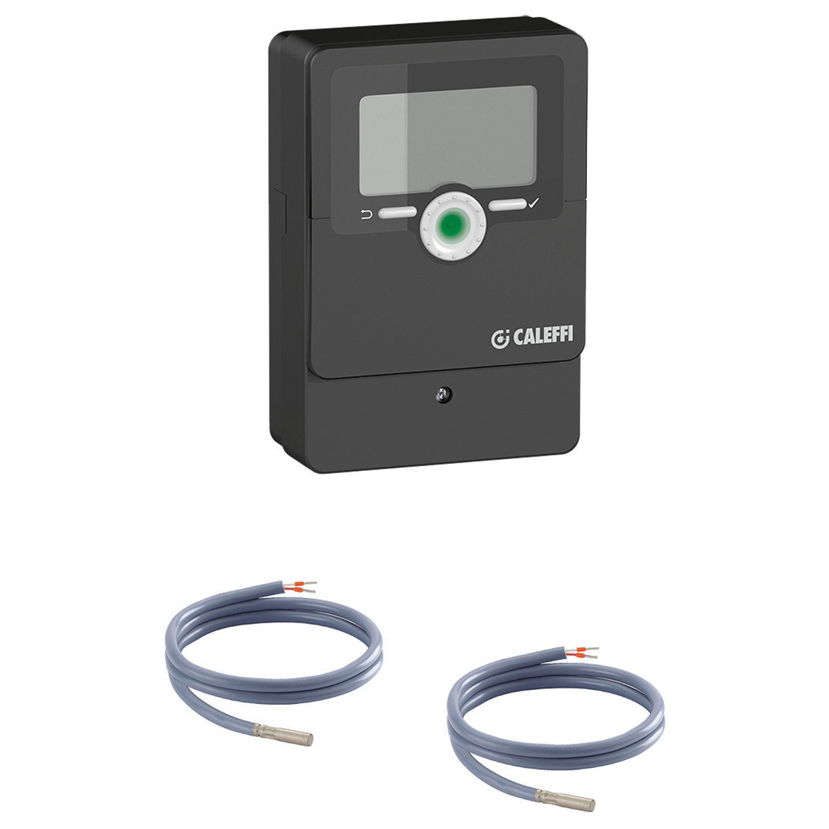 Caleffi Temperatuurregelaars, thermostaten Digitale Regelaar met systeemoverzicht voor verwarming en koeling