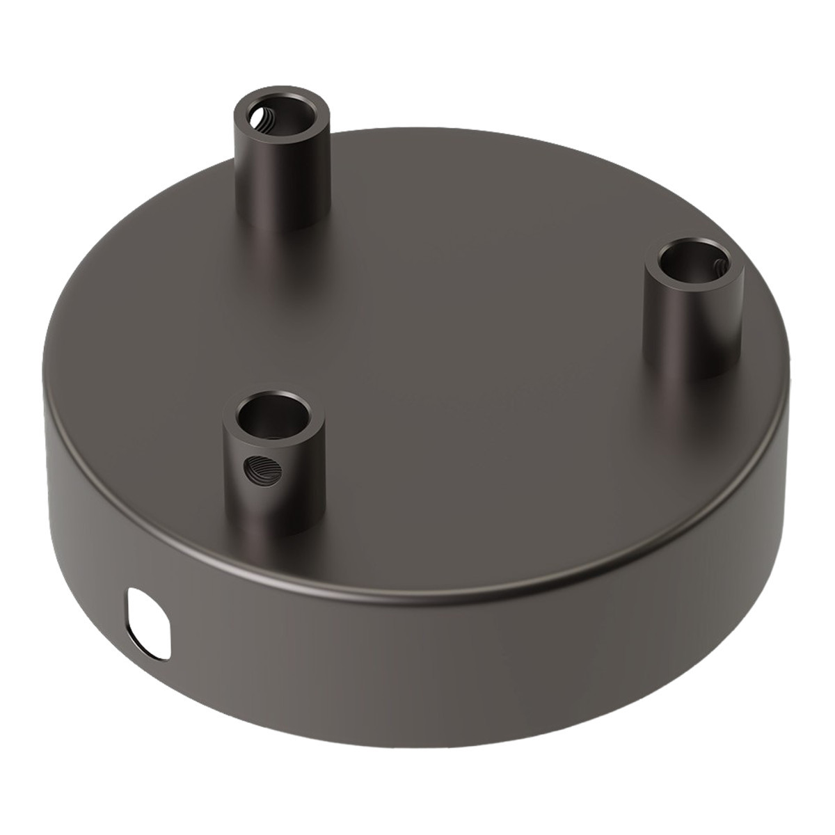 Calex CAL Creations Plafondkap Metaal satijn parel zwart 3 gaten dia 100MM