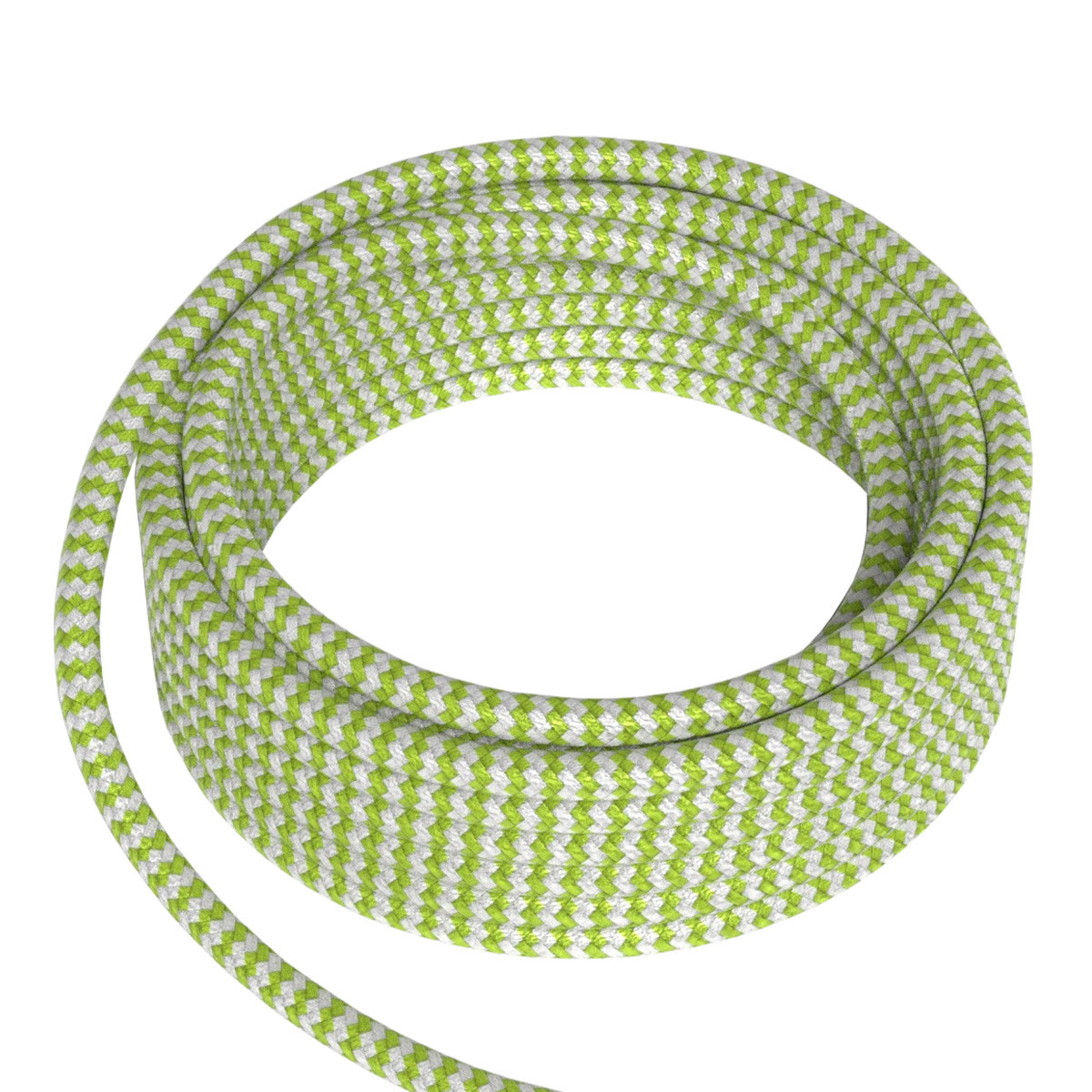 Calex CAL Creations Textielsnoer 2C limoen/wit 3M
