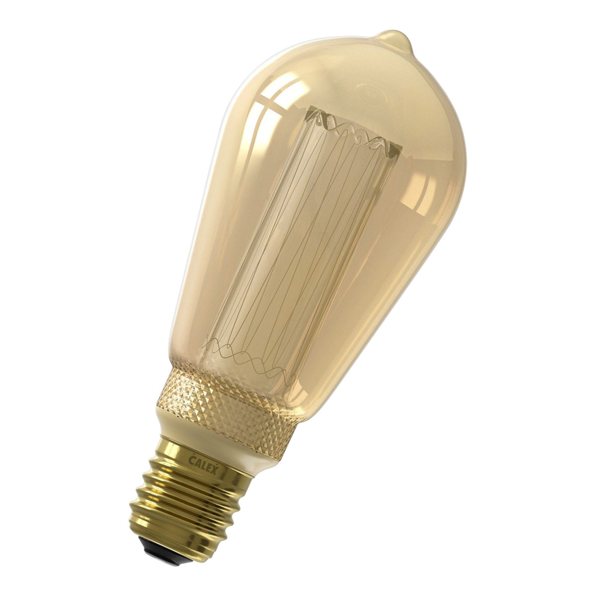 Calex CAL LED Crown Led Fil crown ST64 e27 dim 3.5W (15W) 120LM 818 goud