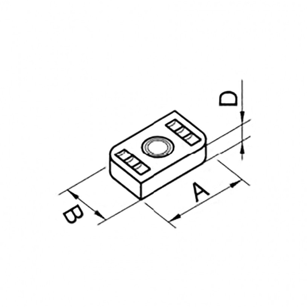 Canalit Bevestigings toebehoren voor airco Schuifmoer M10, hoogte 8MM
