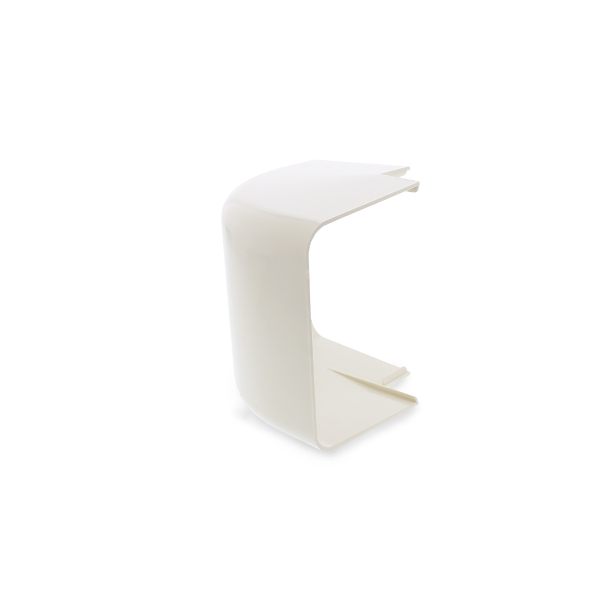Canalit Leidingkanaal airco hulpstuk Ronde Buitenbocht 140x90mm wit