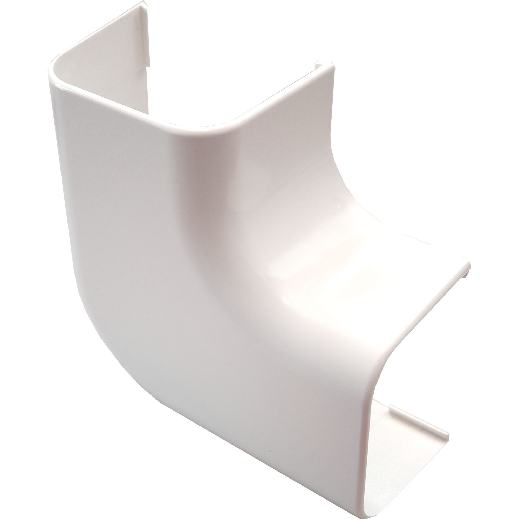 Canalit Platte bocht 125x75mm wit 10 stuks zonder folie