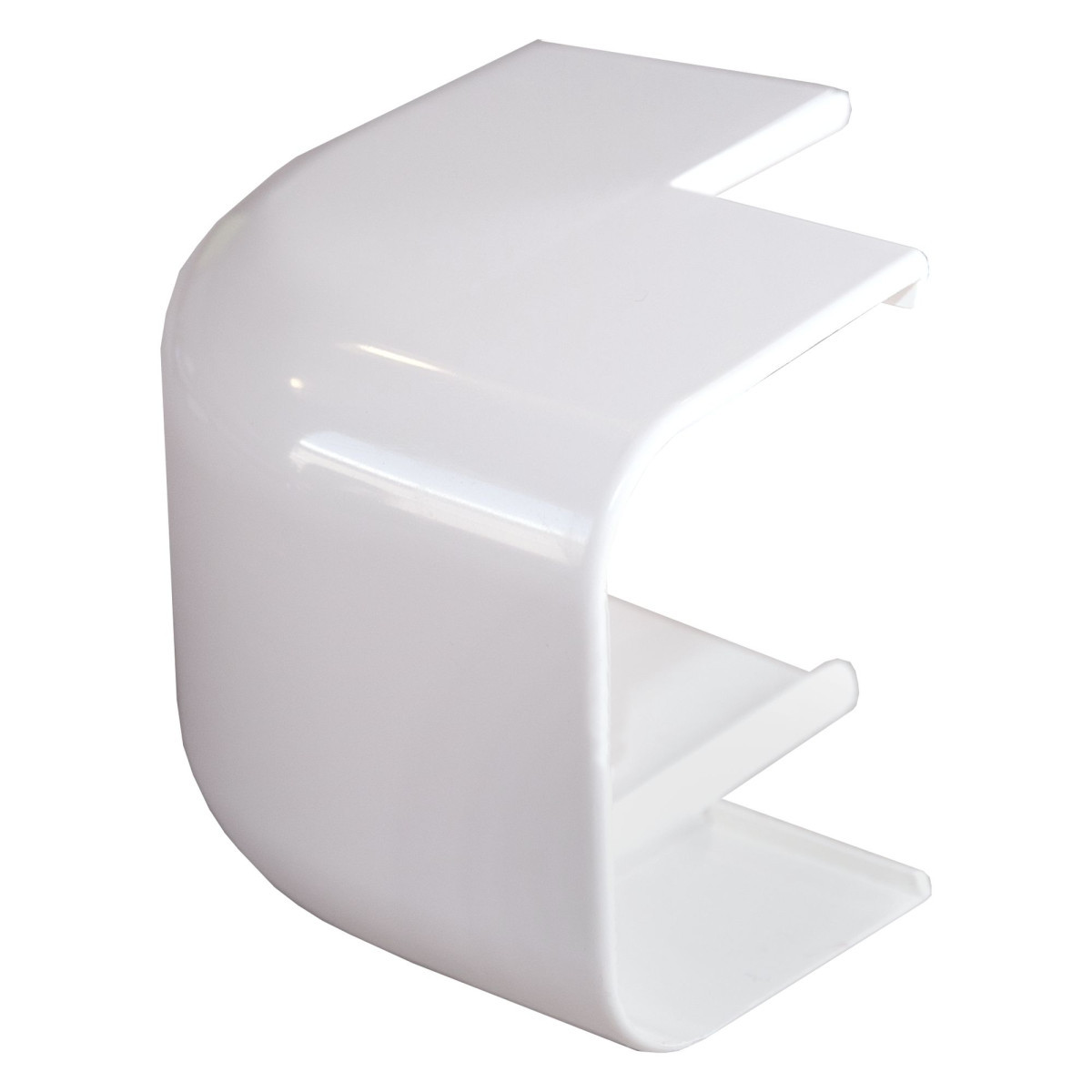Canalit Ronde buitenbocht 125x75mm wit 10 stuks zonder folie