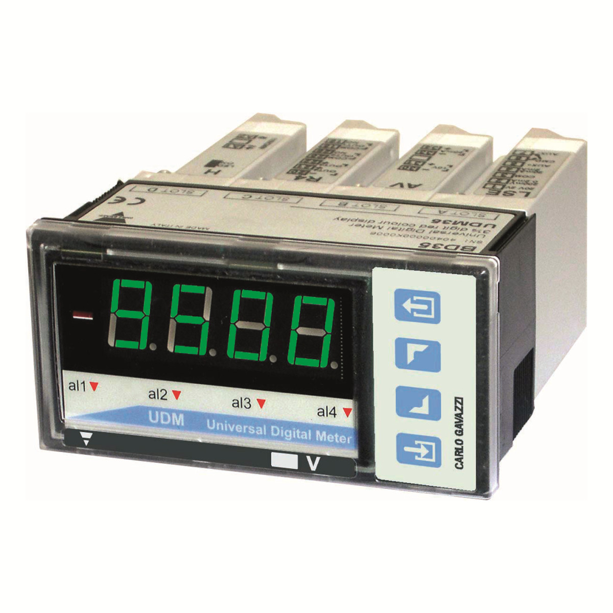 Carlo Gavazzi BD40 CG Modulaire basis display, front inbouw, 48x96mm, udm40, 4 digit