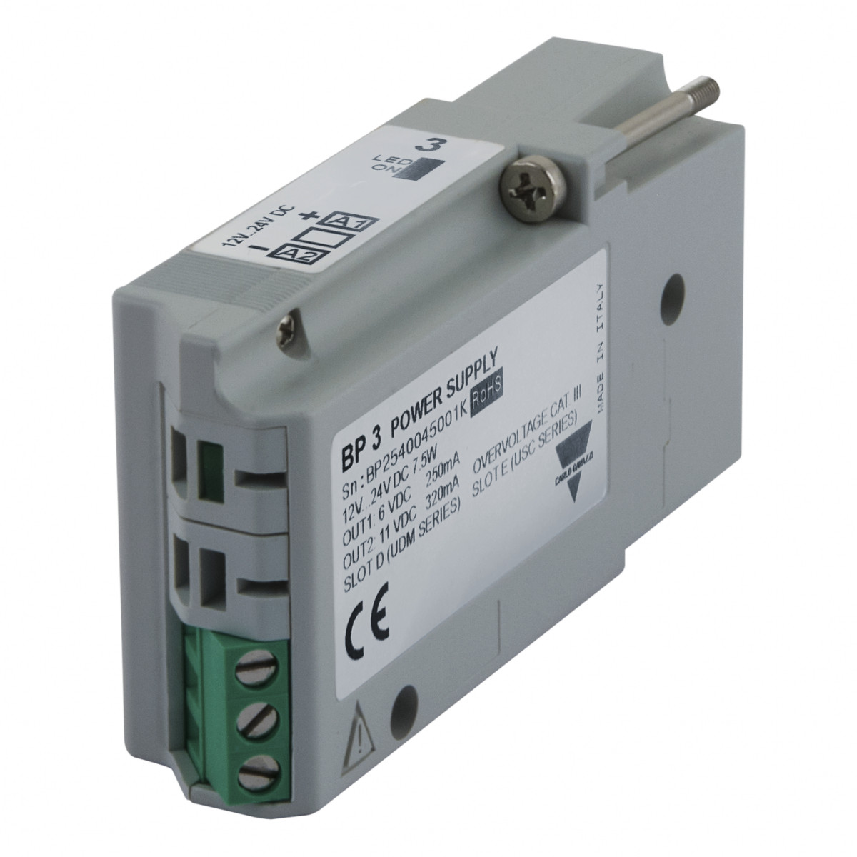 Carlo Gavazzi BP3 CG Modulaire voedingsmodule, udm35,40,60 en BDXX, 10-28VDC
