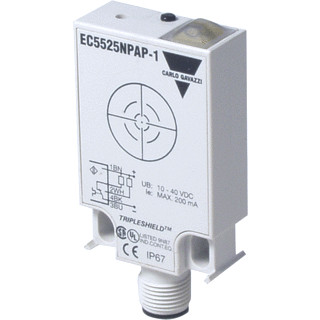 Carlo Gavazzi CG cap sen kunst,55x35x15,4-25MM,BDG 16MM,N.BDG 25MM,NPN-MK/VRBRK,conn