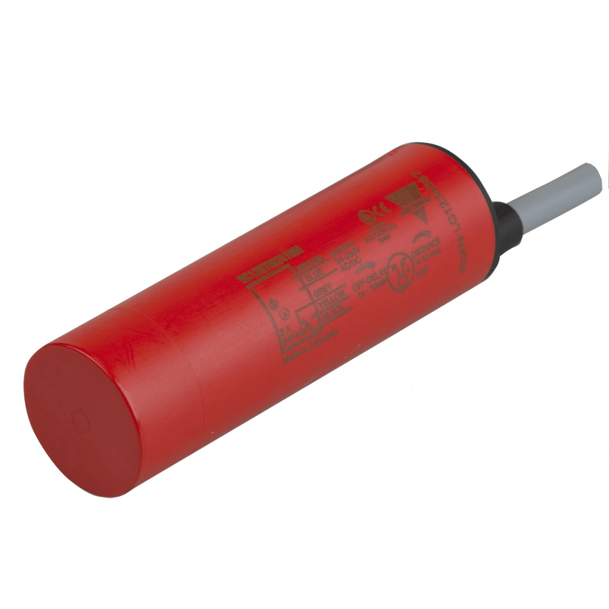 Carlo Gavazzi CG cap sen Ø32,kunst,4-12MM,N.BNDG,24-230 vac/DC rel,opk 1S-10M,2M kab