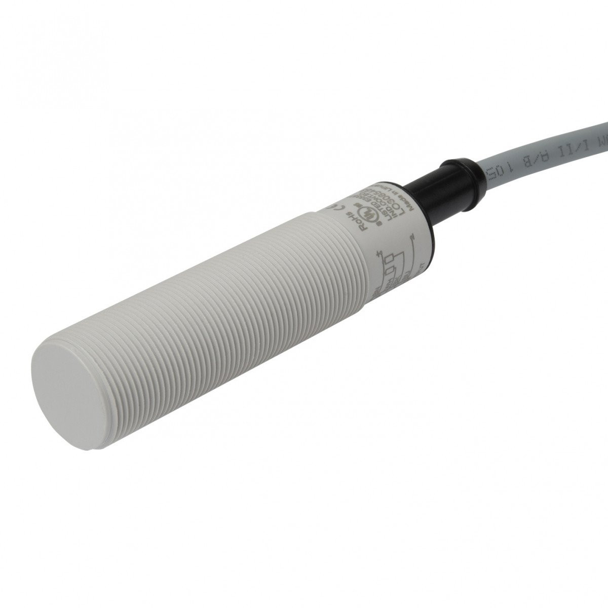 Carlo Gavazzi CG cap sens M18 kunst ip69k ecolab 0-8 inst.bondig PNP no+nc,kabel