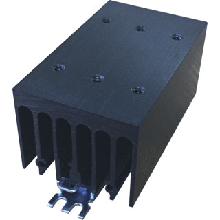 Carlo Gavazzi CG koelplaat TBV 1-fase solid state relais 3X 54x110x51mm excl.pasta