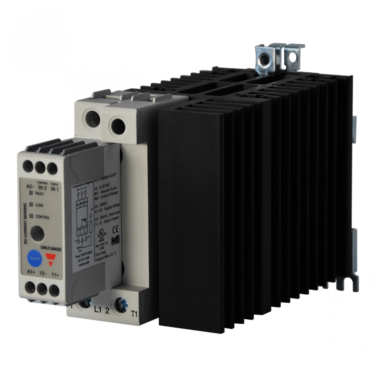 Carlo Gavazzi CG solid state 1-F ZS 600vac 65aac in 4-32VDC U-SCHR hoge i²t&bew.func