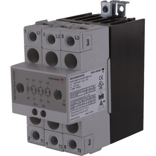 Carlo Gavazzi CG solid state 2-F ZS 230vac 3x25aac inp 24-190VDC/20-275vac E-schroef