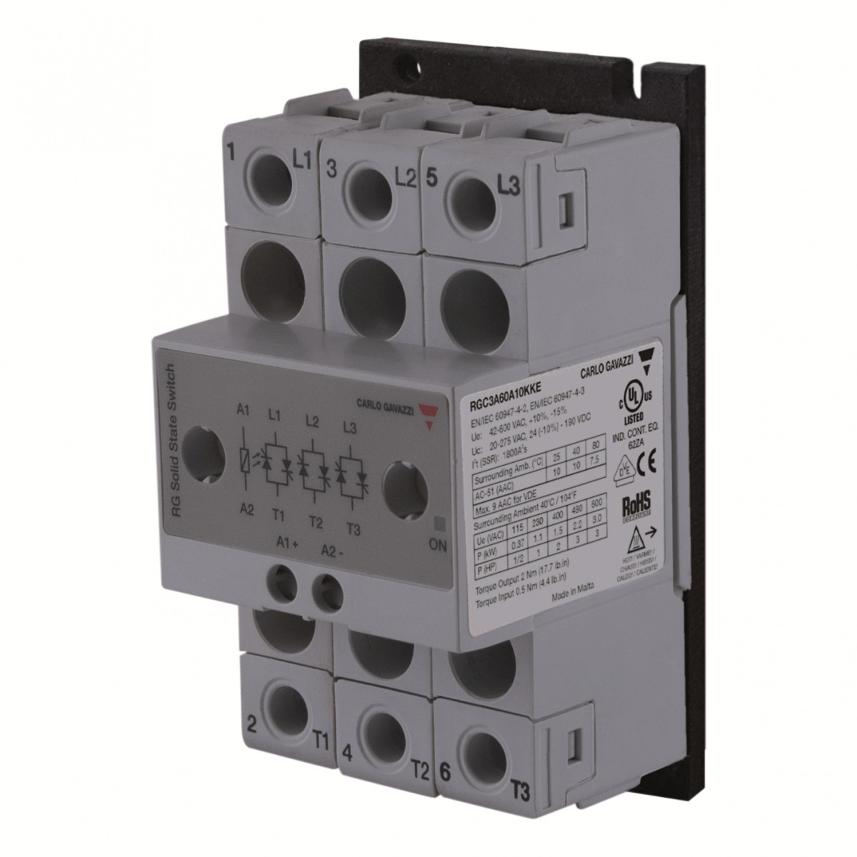 Carlo Gavazzi CG solid state 3-F ZC 230vac 3x10aac in 5-32VDC E-SCHR Carlo Gavazzi CG solid state 3-F ZC 230vac 3x10aac in 5-32VDC E-SCHR