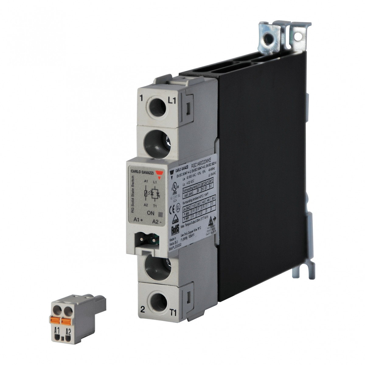 Carlo Gavazzi CG solid state relais 1-fase ZS 600vac 23aac inp 4-32VDC E-klem