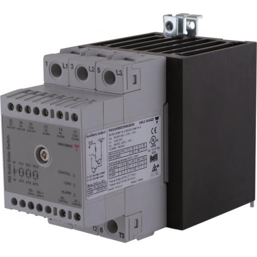 Carlo Gavazzi CG SSR 3-F ZC 600vac 3x25aac in 20-275vac/24-190DC E-klem mon ext-ac