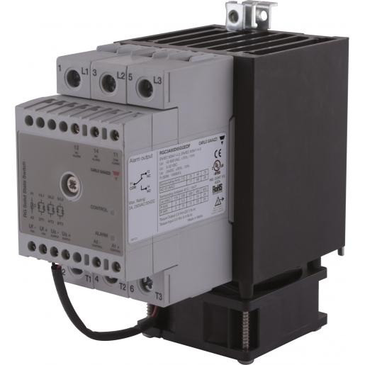 Carlo Gavazzi CG SSR 3-F ZC 600vac 3x65aac in 20-275vac/24-190DC E-klem otp ext-ac