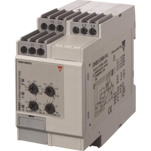 Carlo Gavazzi CG cos phi bewakingsrel 1/3-fase,600-690vac,in.5a/10a/mi,SPDT,din-RL