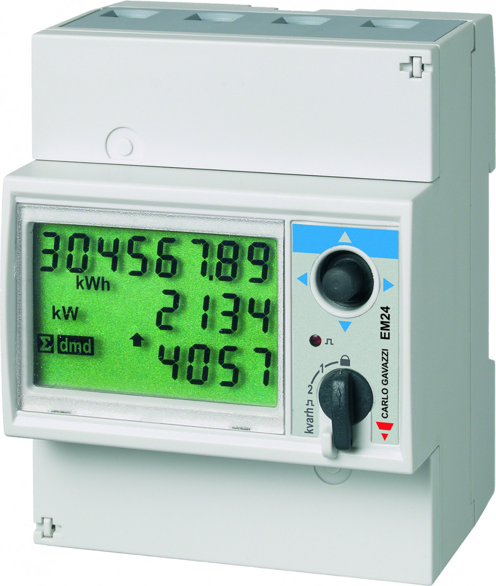 Carlo Gavazzi EM24DIN CG Energiem/analys 3-F din 230/400ac-65aac ethernet modbus TCP/ip